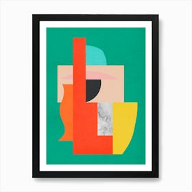 Harmonious abstract collage 5 Art Print