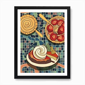 Desserts Art Deco Kitchen Inspired 1 Art Print