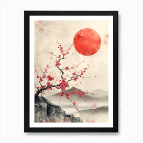 Asian Cherry Blossoms Art Print