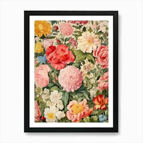 Floral Wallpaper 109 Art Print