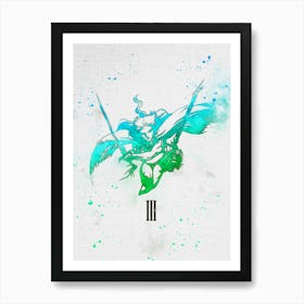 Final Fantasy Watercolor 4 Art Print