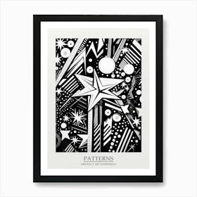 Patterns Abstract Black And White 3 Poster Art Print