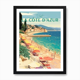 Capri Italy Travel Poster 3 Art Print