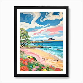 North Berwick Beach, East Lothian, Scotland, Matisse And Rousseau Style 1 Art Print
