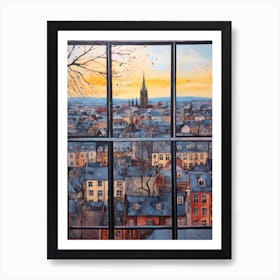 Winter Cityscape Copenhagen Denmark 2 Art Print
