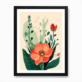 Watercolor Flowers 22 Art Print