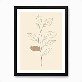 Leaf On A Branch 8 Art Print