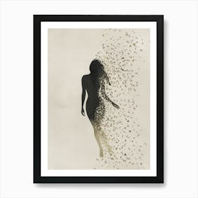 Silhouette Of A Woman 2 Art Print