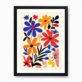 Abstract Floral Painting 5 Art Print