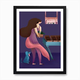 Farmers Market Art Print