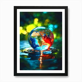 Earth In Water 1 Art Print