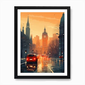 City Of London | Retrofuturism Ben 1 Art Print