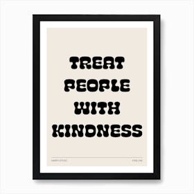 Harry Styles Treat People With Kindness Lyrics Art Print