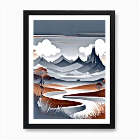 Landscape Painting Art Print