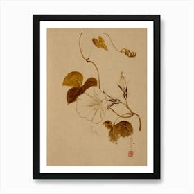 Asian Flower Painting Art Print