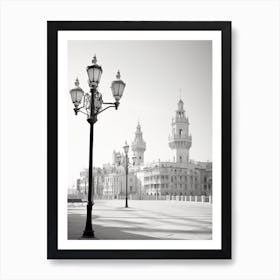 Pesaro, Italy, Black And White Photography 4 Art Print