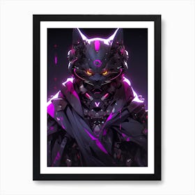 Cyber Cat Art Print