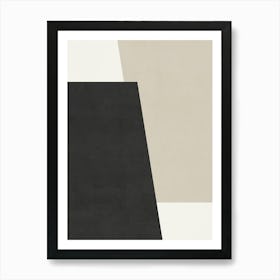 ABSTRACT MINIMALIST GEOMETRY - OW07 Art Print