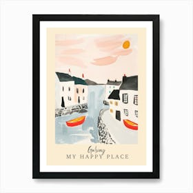 My Happy Place Galway 2 Travel Poster Art Print