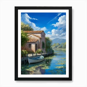 House By The Lake 4 Art Print