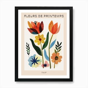 Spring Floral French Poster  Tulip 3 Art Print