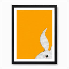 Sneaky Little Rabbit Art Print