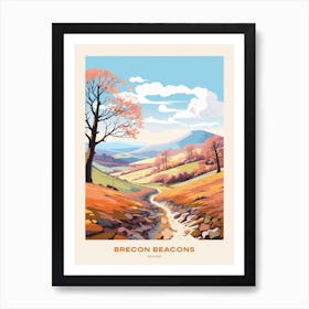 Brecon Beacons National Park Wales 2 Hike Poster Art Print