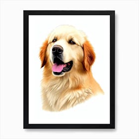 Great Pyrenees Illustration Dog Art Print