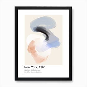 World Tour Exhibition, Abstract Art, New York, 1960 4 Art Print