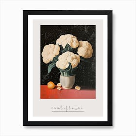 Abstract Cauliflower Art Deco Bouquet Print 3 Poster Art Print