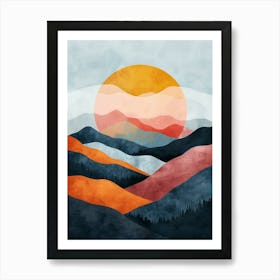 A Beautiful Illustration of Boho style 5 Art Print