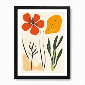 Flowers And Plants Art Print