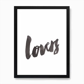 Lovers Art Print