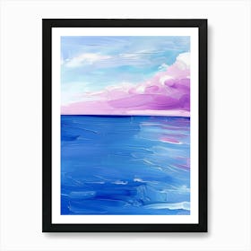 Abstract Of Sea And Sky Art Print