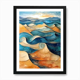 Ocean Waves Art Print