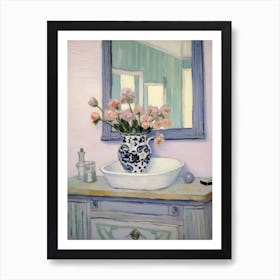 A Vase With Pansy, Flower Bouquet 2 Art Print