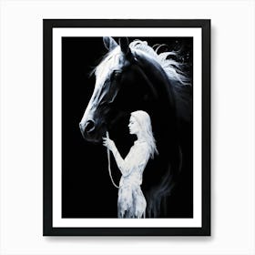 Horse And The Girl Art Print