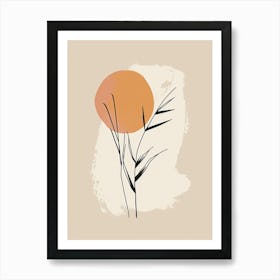 Philadelphia Botanical Garden Boho Line Art Art Print