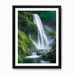 Shifen Waterfall, Taiwan Realistic Photograph (3) Art Print