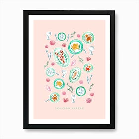 Seafood Supper Art Print