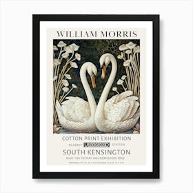 William Morris Swans Botanical Art Print