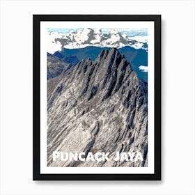 Puncack Jaya, Cartenz Pyramid, Mountain, USA, New Guinea, Nature, Sudirman, Climbing, Wall Print, Affiche