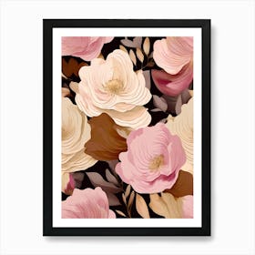 Seamless Floral Pattern 51 Art Print