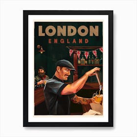 Vintage Travel London England Art Print