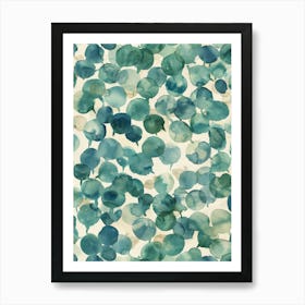 Watercolour Bubbles Art Print