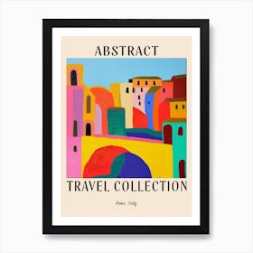 Abstract Travel Collection Poster Rome Italy 2 Art Print