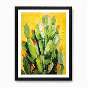 Cactus Painting Nopal Cactus 4 Art Print