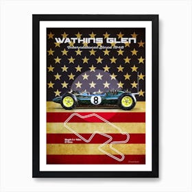 Watkins Glen  L25 Vintage Art Print