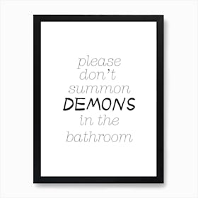 Demons 1 Art Print