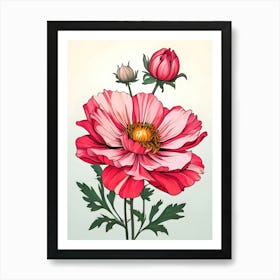 Cosmos Flower 1 Art Print